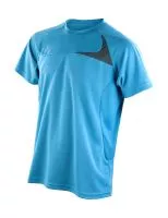 Spiro Men`s Dash Training Shirt Aqua/Grey