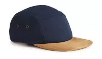 Suede Peak 5 Panel Cap Navy