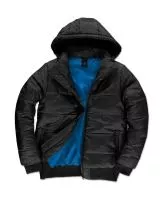 Superhood/men Jacket Black/Cobalt Blue