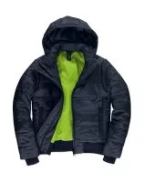 Superhood/women Jacket Navy/Neon Green