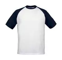 T-Shirt Base-Ball White/Navy