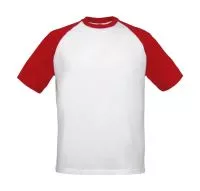 T-Shirt Base-Ball White/Red