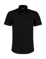 Tailored Fit Poplin Shirt SSL Black