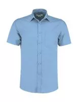 Tailored Fit Poplin Shirt SSL Light Blue