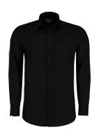 Tailored Fit Poplin Shirt Black