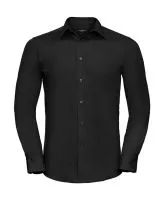 Tailored Poplin Shirt LS Black