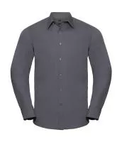 Tailored Poplin Shirt LS Szürke