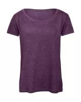 Triblend/women T-Shirt Heather Purple