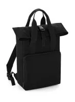 Twin Handle Roll-Top Backpack Black