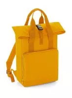 Twin Handle Roll-Top Backpack Mustard