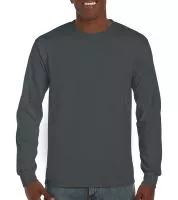 Ultra Cotton Adult T-Shirt LS Charcoal