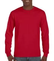 Ultra Cotton Adult T-Shirt LS Piros