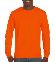 Ultra Cotton Adult T-Shirt LS Safety Orange