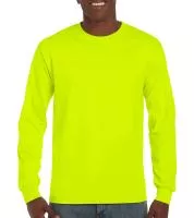 Ultra Cotton Adult T-Shirt LS Safety Green