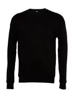 Unisex Drop Shoulder Fleece Black