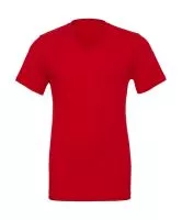 Unisex Jersey V-Neck T-Shirt Piros