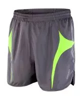 Unisex Micro Lite Running Shorts Grey/Lime