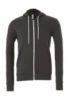 Unisex Poly-Cotton Full Zip Hoodie Asphalt