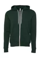 Unisex Poly-Cotton Full Zip Hoodie Forest