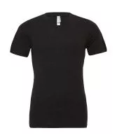 Unisex Triblend V-Neck T-Shirt Charcoal-Black Triblend