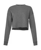 Women`s Cropped Crew Fleece Deep Heather