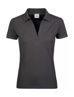 Women`s Luxury Stretch V Polo Dark Grey