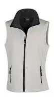 Women`s Printable Softshell Bodywarmer White/Black