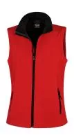 Women`s Printable Softshell Bodywarmer Red/Black