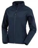 Women`s Recycled 2-Layer Printable Softshell Jkt Navy