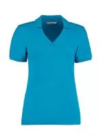 Women`s Regular Fit Comfortec® V Neck Polo Turquoise