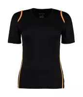 Women`s Regular Fit Cooltex® Contrast Tee Black/Fluorescent Orange