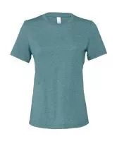 Women`s Relaxed Jersey Short Sleeve Tee Heather Deep Teal