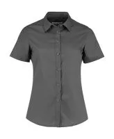 Women`s Tailored Fit Poplin Shirt SSL Graphite