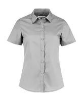 Women`s Tailored Fit Poplin Shirt SSL Light Grey