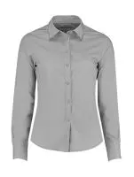 Women`s Tailored Fit Poplin Shirt Light Grey