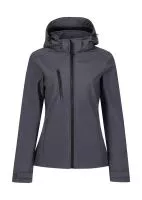 Women`s Venturer 3-Layer Hooded Softshell Jacket Seal Grey/Black