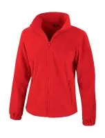 Womens Fashion Fit Outdoor Fleece Flame Red