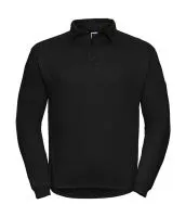 Workwear Sweatshirt with Collar Black