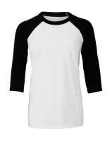 Youth 3/4 Sleeve Baseball Tee White/Black