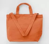 Zipped Canvas Shopper Autumn Maple