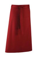 'COLOURS COLLECTION’ BAR APRON WITH POCKET Burgundy