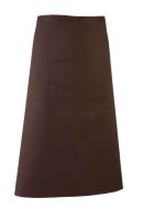 'COLOURS COLLECTION’ BAR APRON WITH POCKET Brown