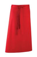 'COLOURS COLLECTION’ BAR APRON WITH POCKET Red