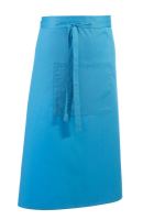 'COLOURS COLLECTION’ BAR APRON WITH POCKET Turquoise