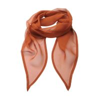 'COLOURS COLLECTION' PLAIN CHIFFON SCARF Chestnut