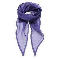 'COLOURS COLLECTION' PLAIN CHIFFON SCARF Purple