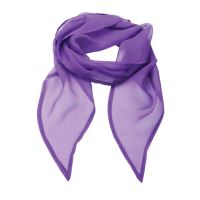 'COLOURS COLLECTION' PLAIN CHIFFON SCARF Rich Violet