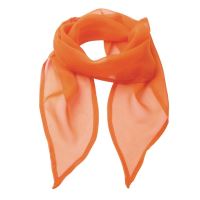 'COLOURS COLLECTION' PLAIN CHIFFON SCARF Terracotta