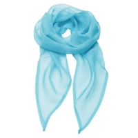 'COLOURS COLLECTION' PLAIN CHIFFON SCARF Turquoise