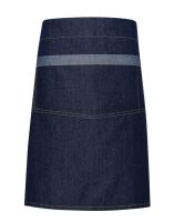 'DOMAIN' CONTRAST DENIM WAIST APRON Indigo Denim